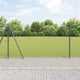 Vidaxl-Zaun mit Pfosten grau 1,2 x 10 m aus Stahl und PVC