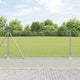 Vidaxxl Zaun mit Pfosten Silber 1 x 10 m Stahl