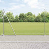 Vidaxxl Zaun mit Pfosten Silber 1,4 x 10 m Stahl