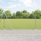 Vidaxxl Zaun mit Pfosten Silber 1,2 x 10 m Stahl