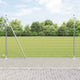 Vidaxxl Zaun mit Pfosten Silber 1,6 x 10 m Stahl