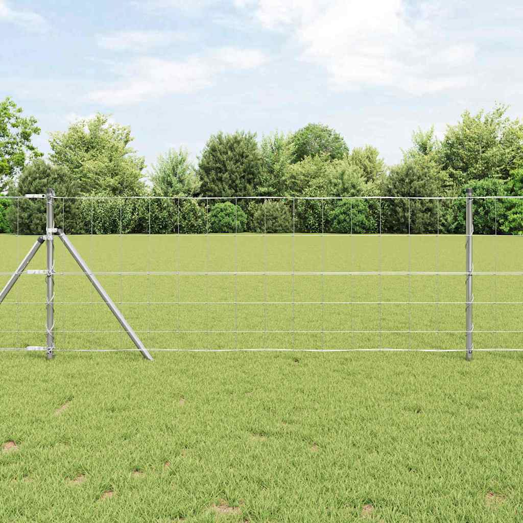 Vidaxl Zaunpfosten verzinkt 25 x 0,8 m Stahl