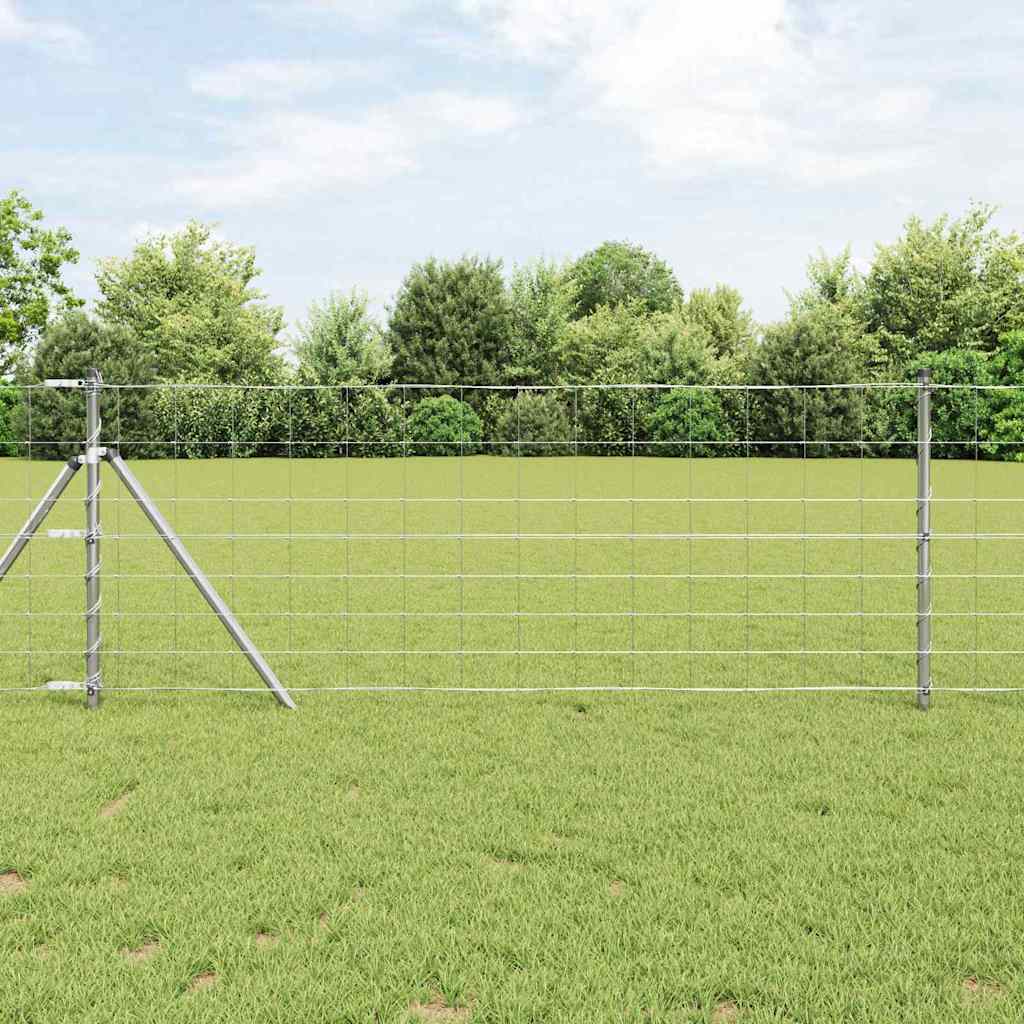 Vidaxl Zaunpfosten verzinkt 25 x 0,8 m Stahl