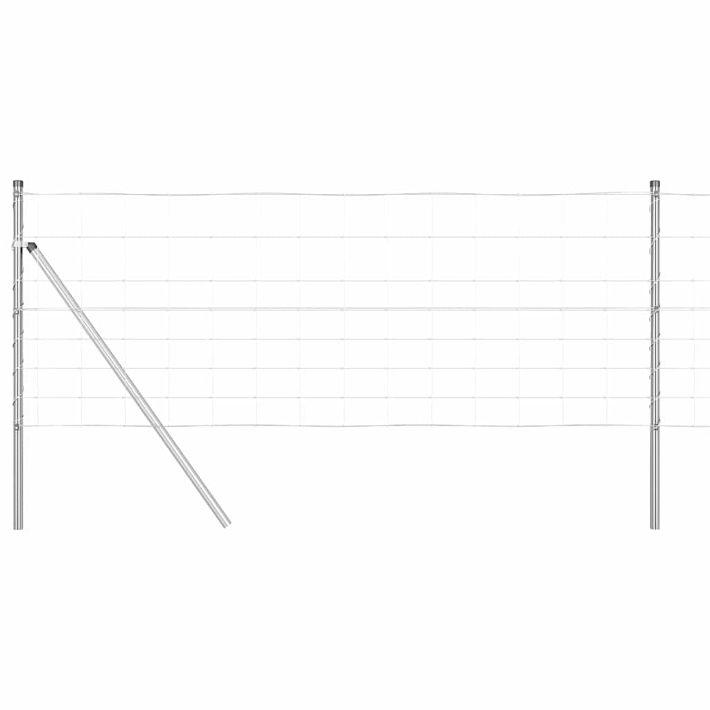 Vidaxl Zaunpfosten verzinkt 25 x 0,8 m Stahl