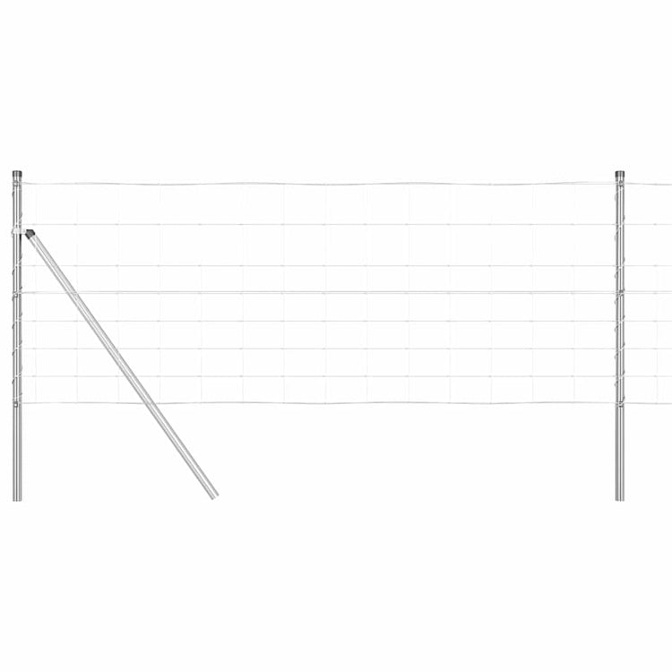 Vidaxl Zaunpfosten verzinkt 25 x 0,8 m Stahl