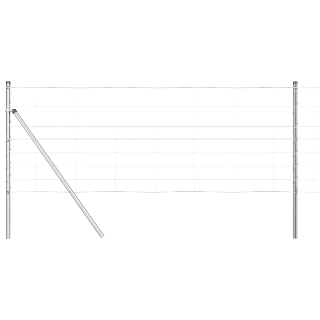 Vidaxl Zaunpfosten verzinkt 25 x 0,8 m Stahl