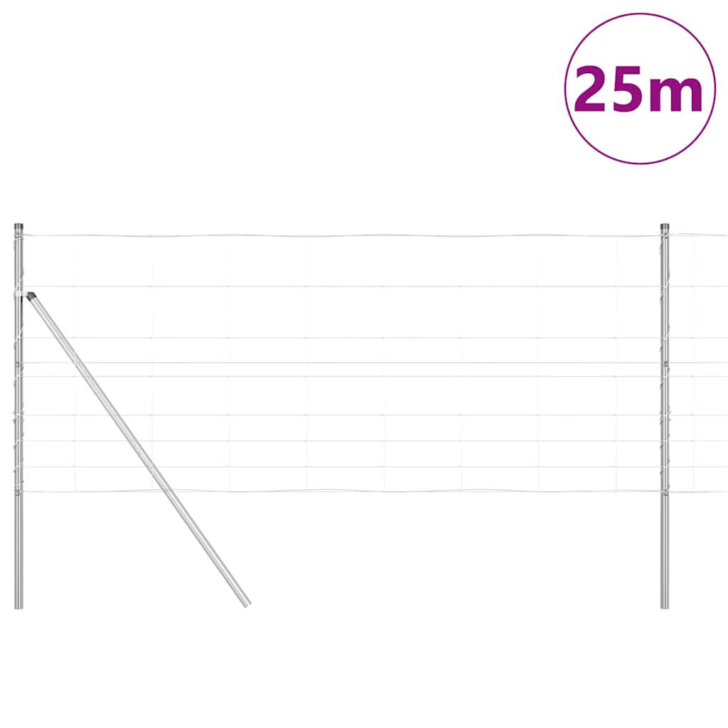 Vidaxl Zaunpfosten verzinkt 25 x 1 m Stahl