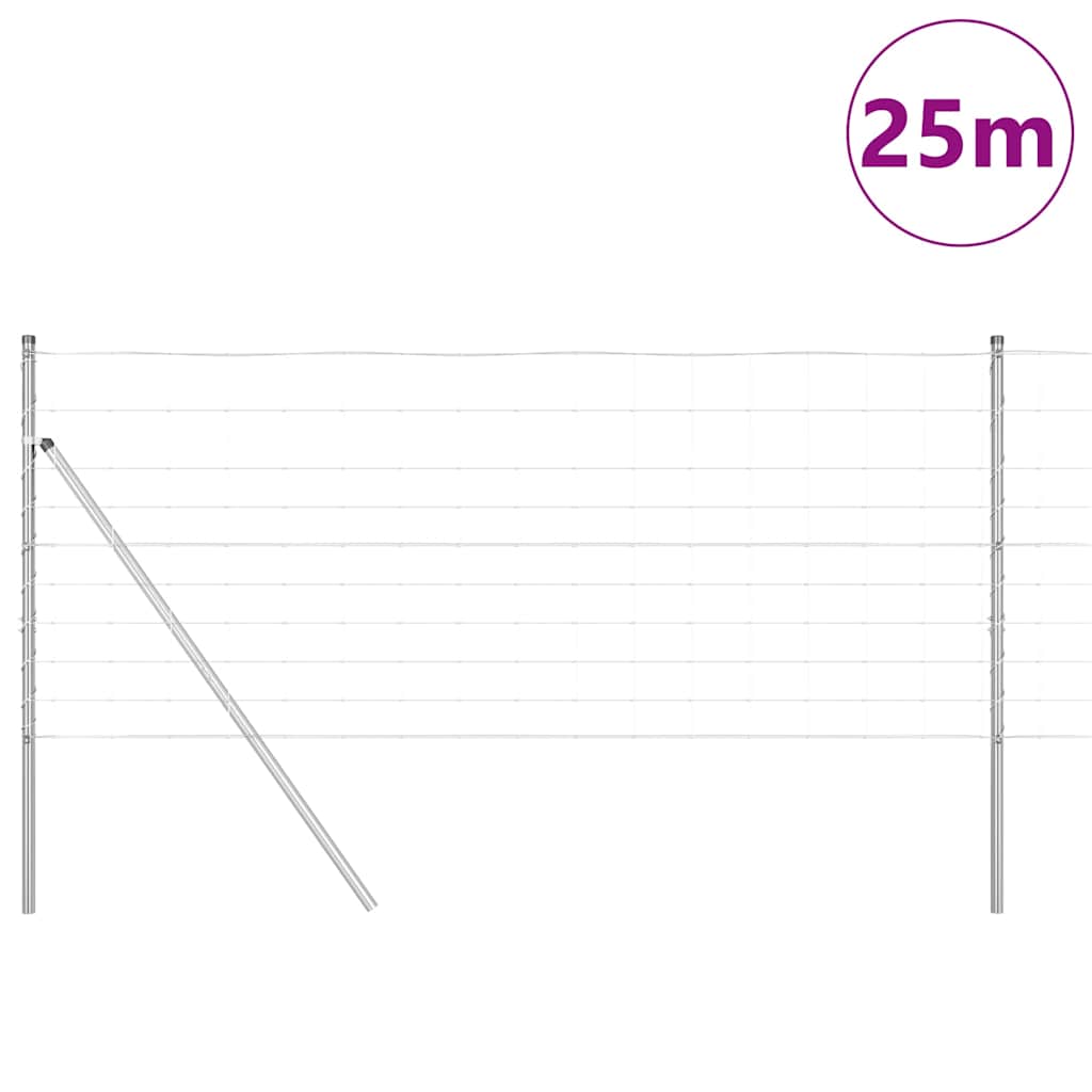 Vidaxl Zaunpfosten verzinkt 25 x 1 m Stahl