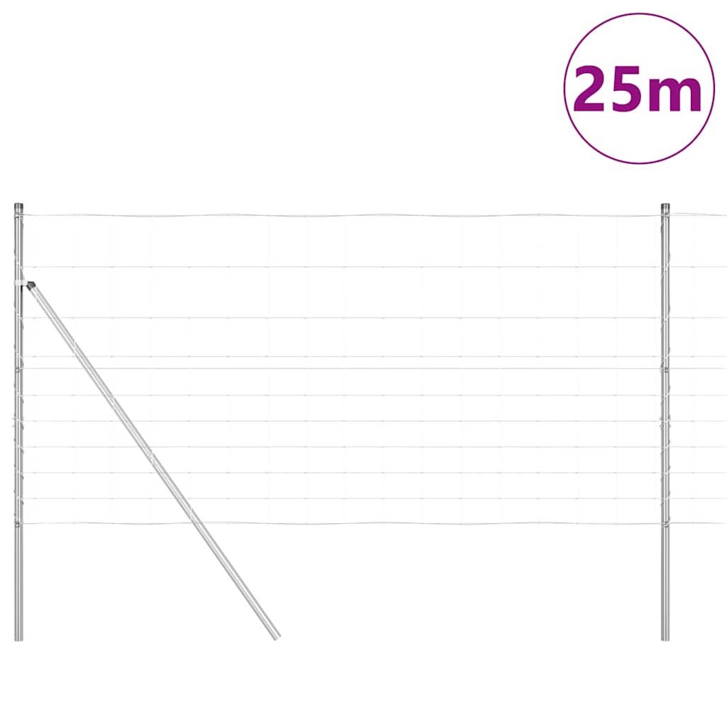 Vidaxl Zaunpfosten verzinkt 25 x 1,2 m Stahl