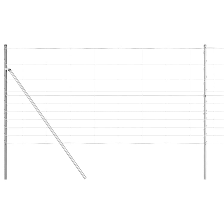 Vidaxl Zaunpfosten verzinkt 25 x 1,2 m Stahl