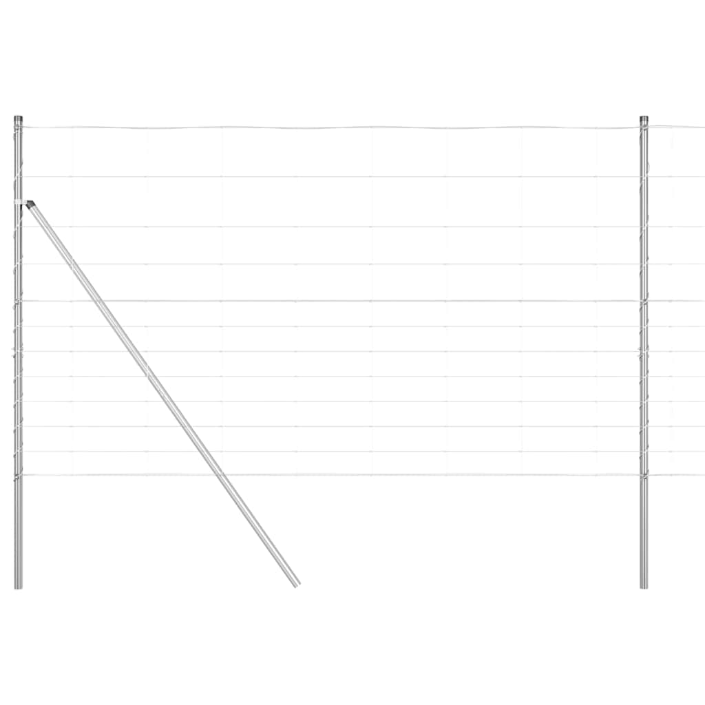 Vidaxl Zaunpfosten verzinkt 25 x 1,4 m Stahl