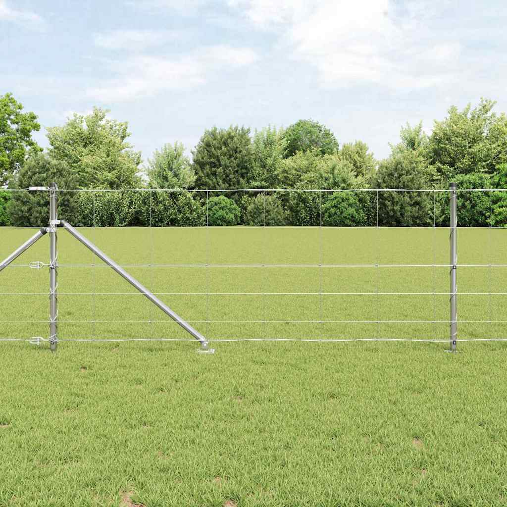 Vidaxl Zaunpfosten verzinkt 25 x 0,8 m Stahl