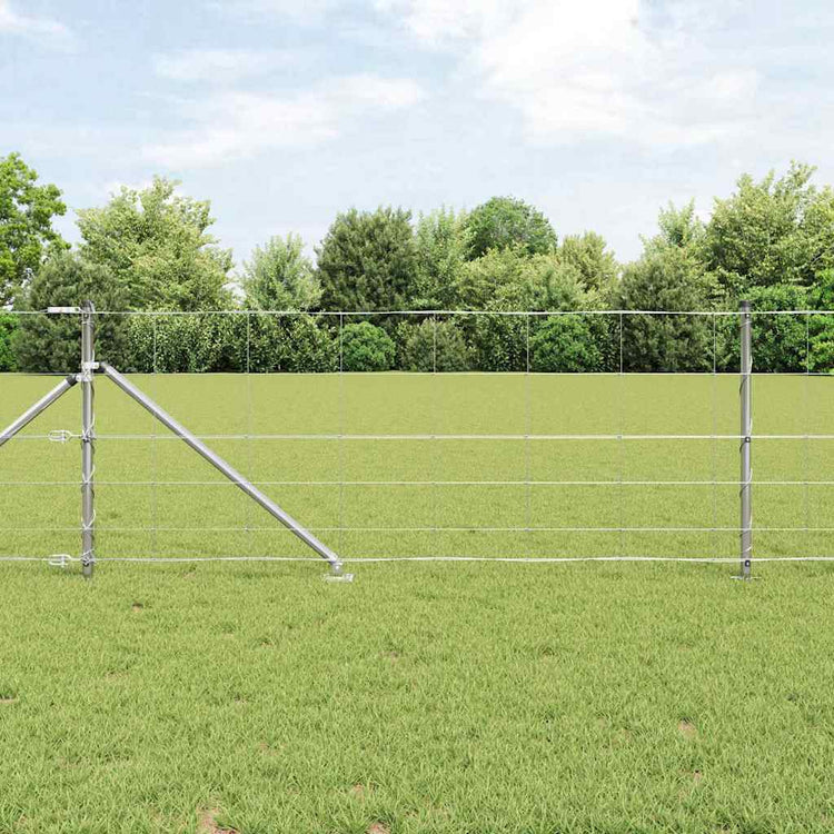 Vidaxl Zaunpfosten verzinkt 25 x 0,8 m Stahl