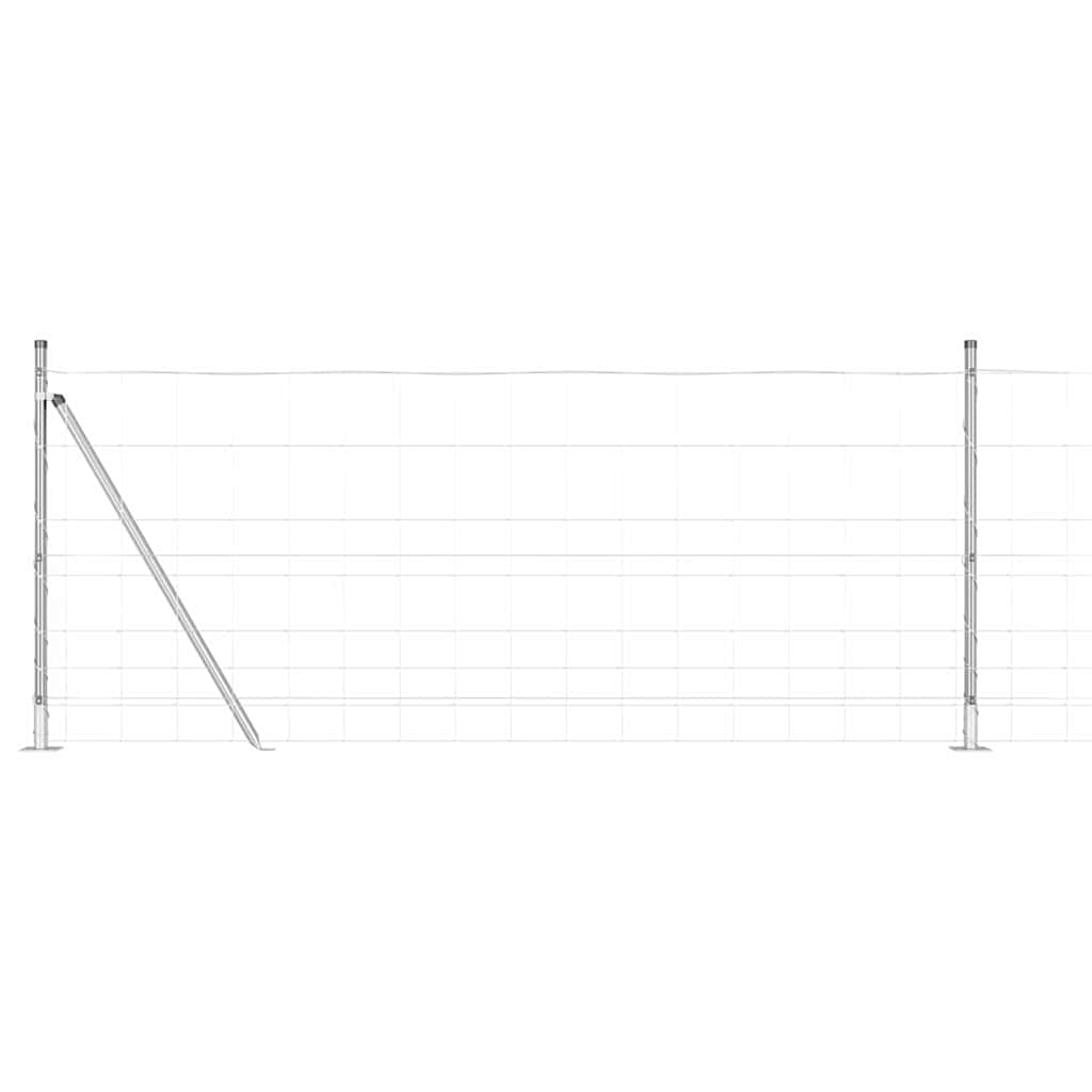 Vidaxl Zaunpfosten verzinkt 25 x 1 m Stahl