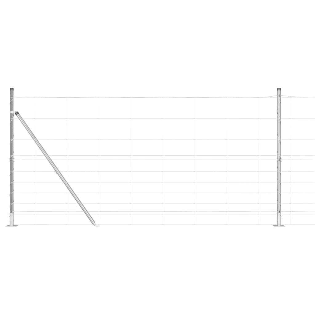 Vidaxl Zaunpfosten verzinkt 25 x 1,2 m Stahl