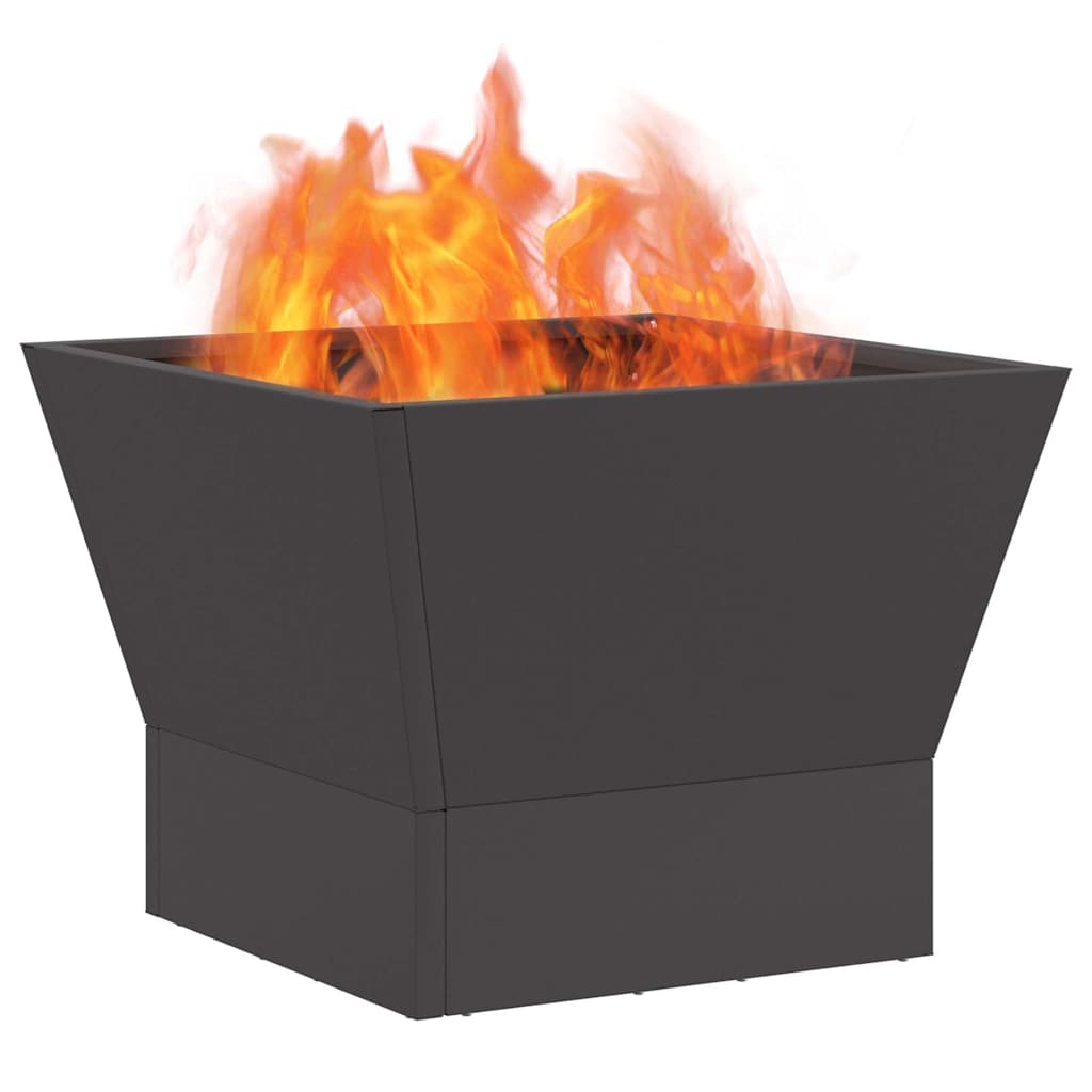 Vidaxl Feuerkorb schwarz 40 x 40 x 35 cm Stahl