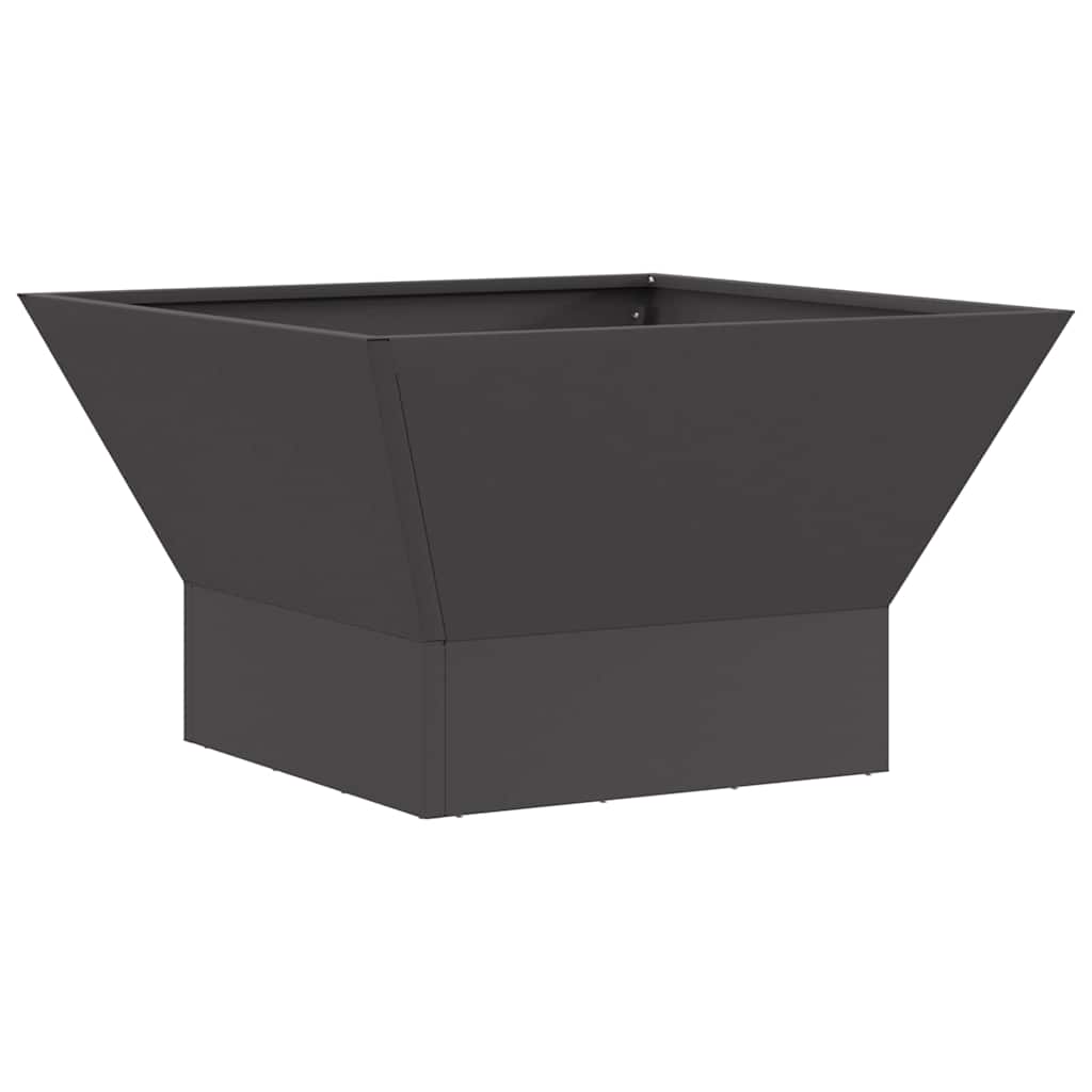 Vidaxl Feuerkorb schwarz 60 x 60 x 35 cm Stahl