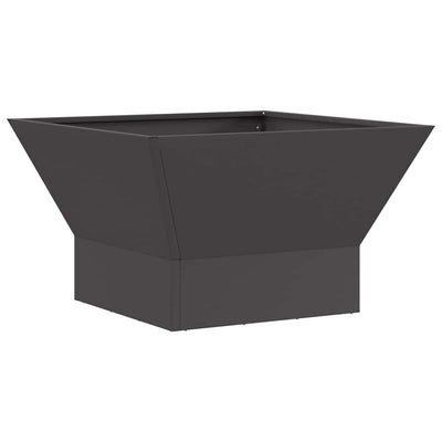 Vidaxl Feuerkorb schwarz 60 x 60 x 35 cm Stahl