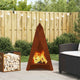 Vidaxl Feuerkorb braun 58 x 40 x 100 cm Cortenstahl