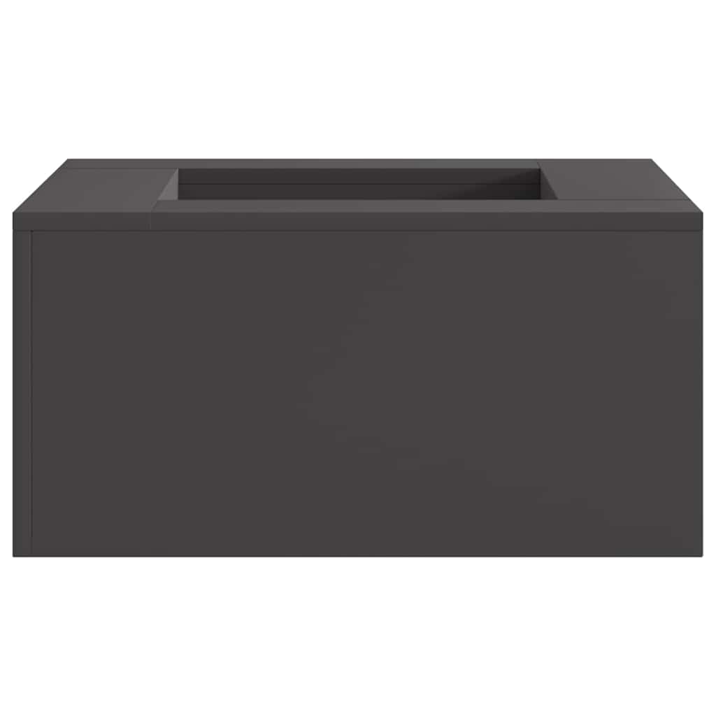 Vidaxl Feuerkorb schwarz 60 x 60 x 30 cm Stahl