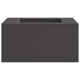 Vidaxl Feuerkorb schwarz 60 x 60 x 30 cm Stahl