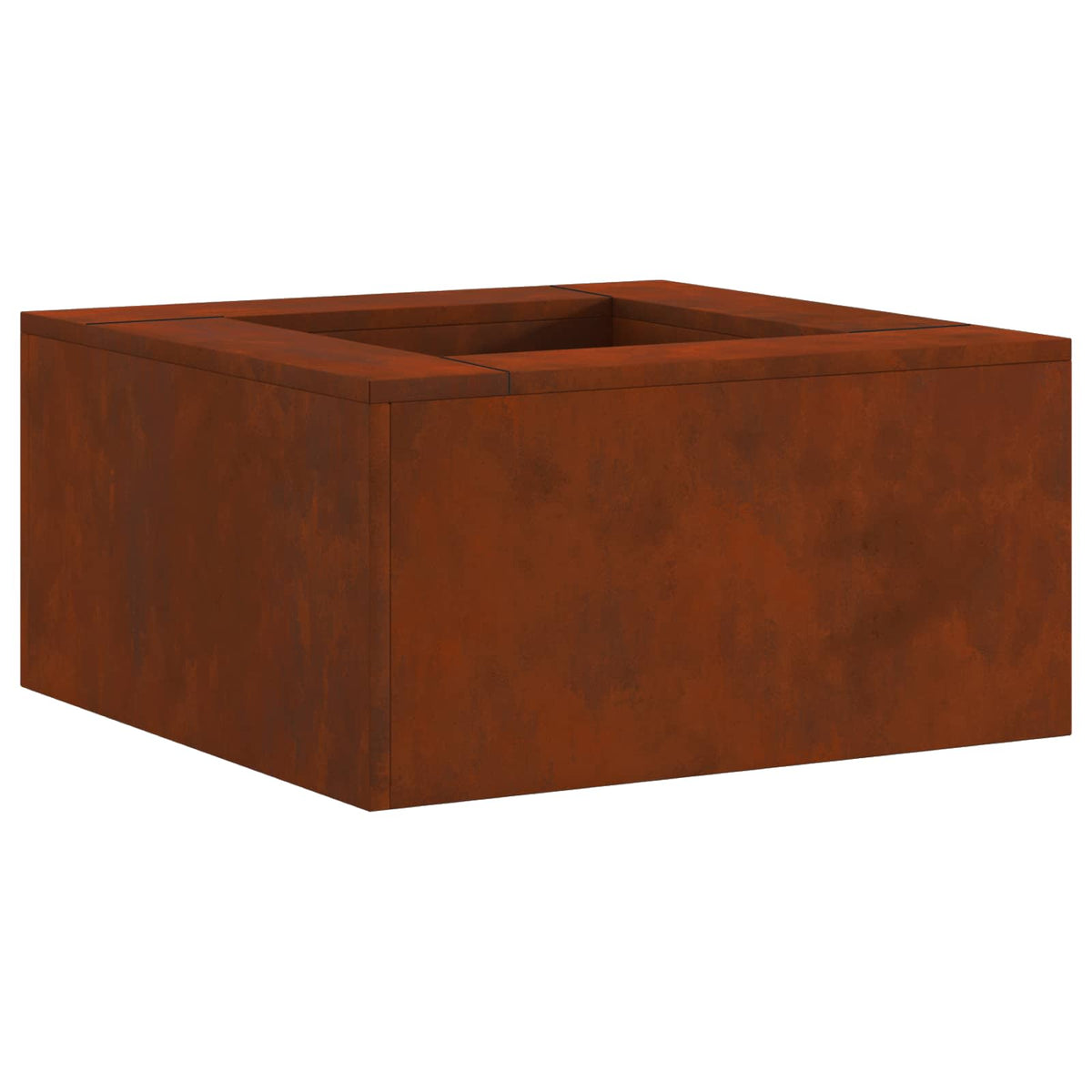 Vidaxl Feuerkorb braun 60 x 60 x 30 cm Cortenstahl