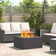 Vidaxl Feuerkorb schwarz 80 x 80 x 40 cm Stahl