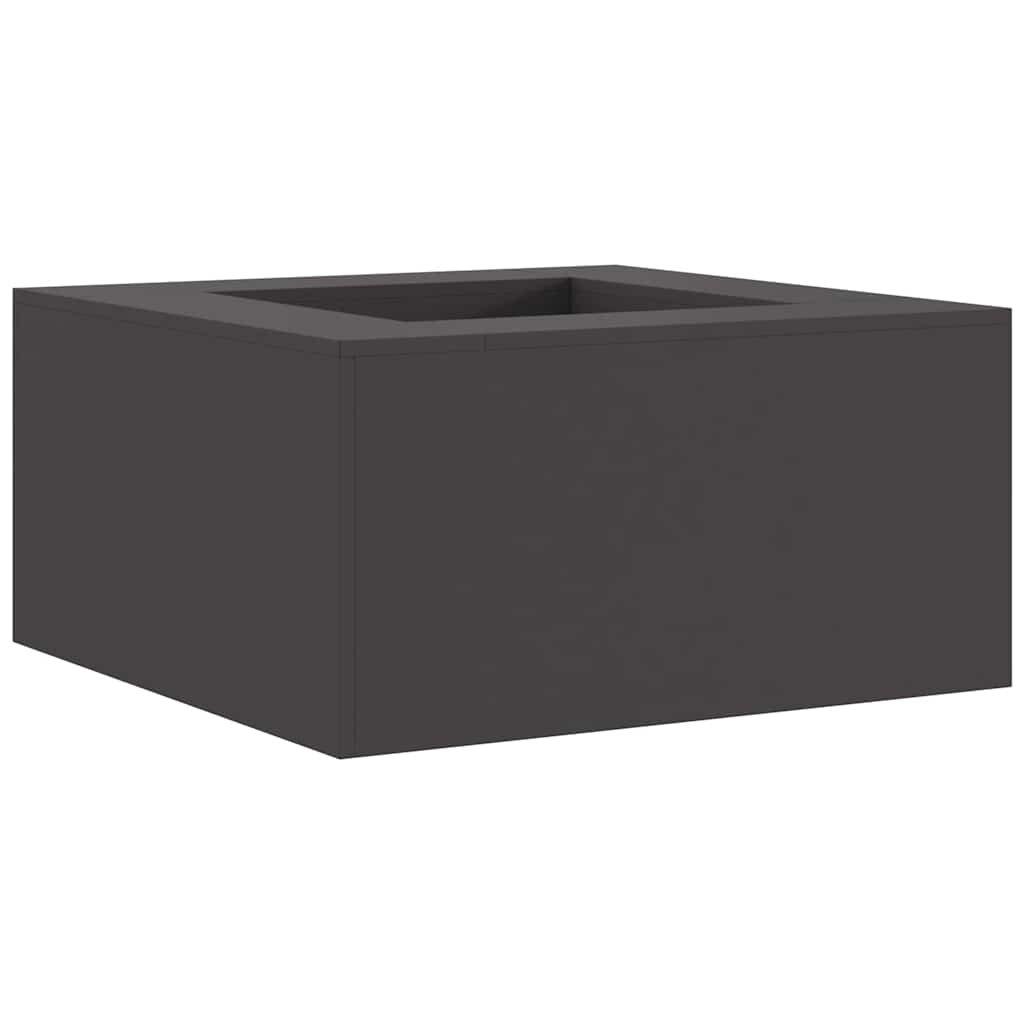 Vidaxl Feuerkorb schwarz 80 x 80 x 40 cm Stahl
