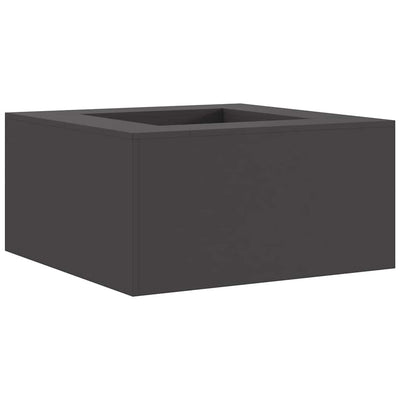 Vidaxl Feuerkorb schwarz 80 x 80 x 40 cm Stahl
