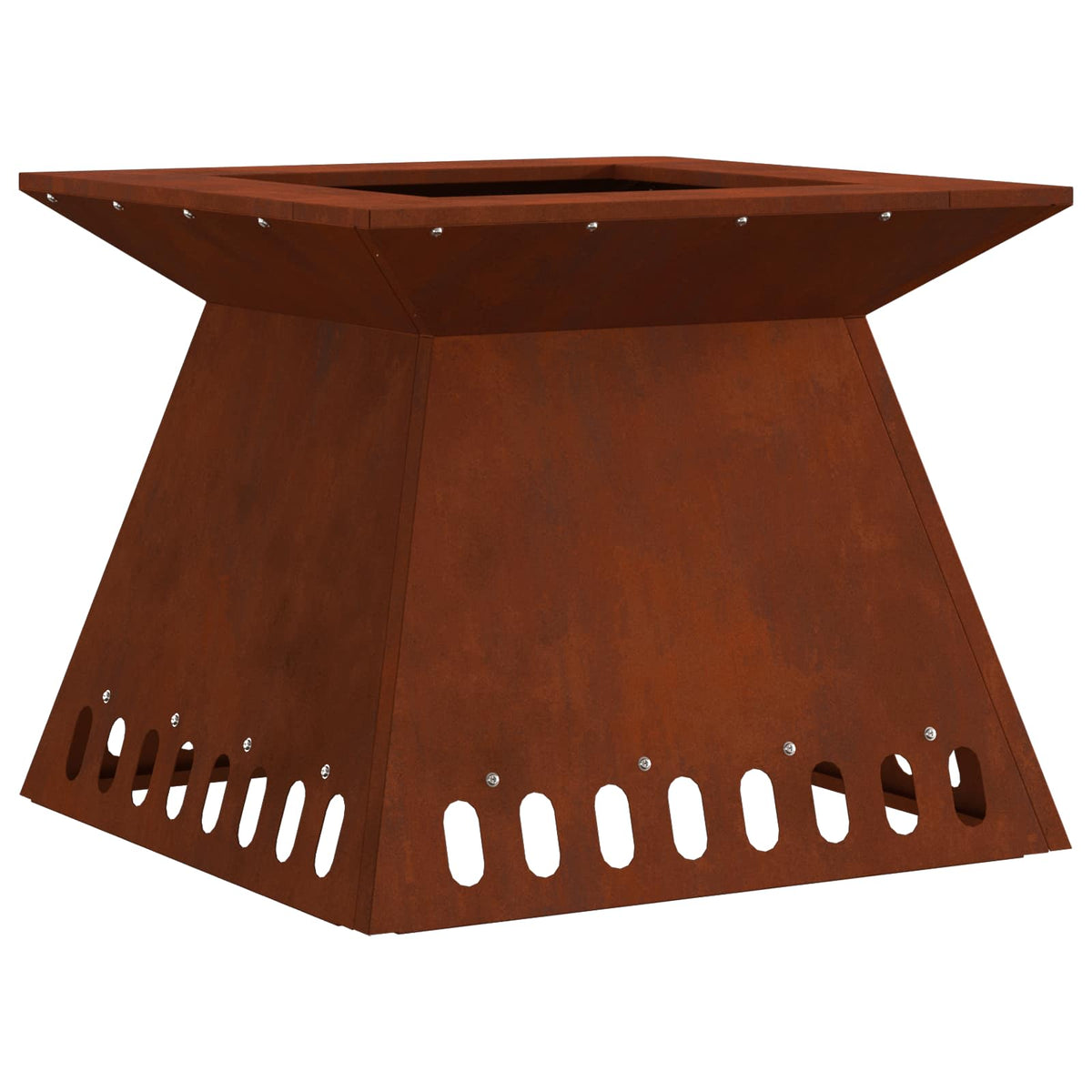Vidaxl Feuerkorb braun 48 x 48 x 40 cm Cortenstahl