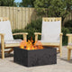 Vidaxl Feuerkorb schwarz 60 x 60 x 30 cm Stahl