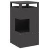 Vidaxl Feuerkorb schwarz 50 x 50 x 100 cm Stahl