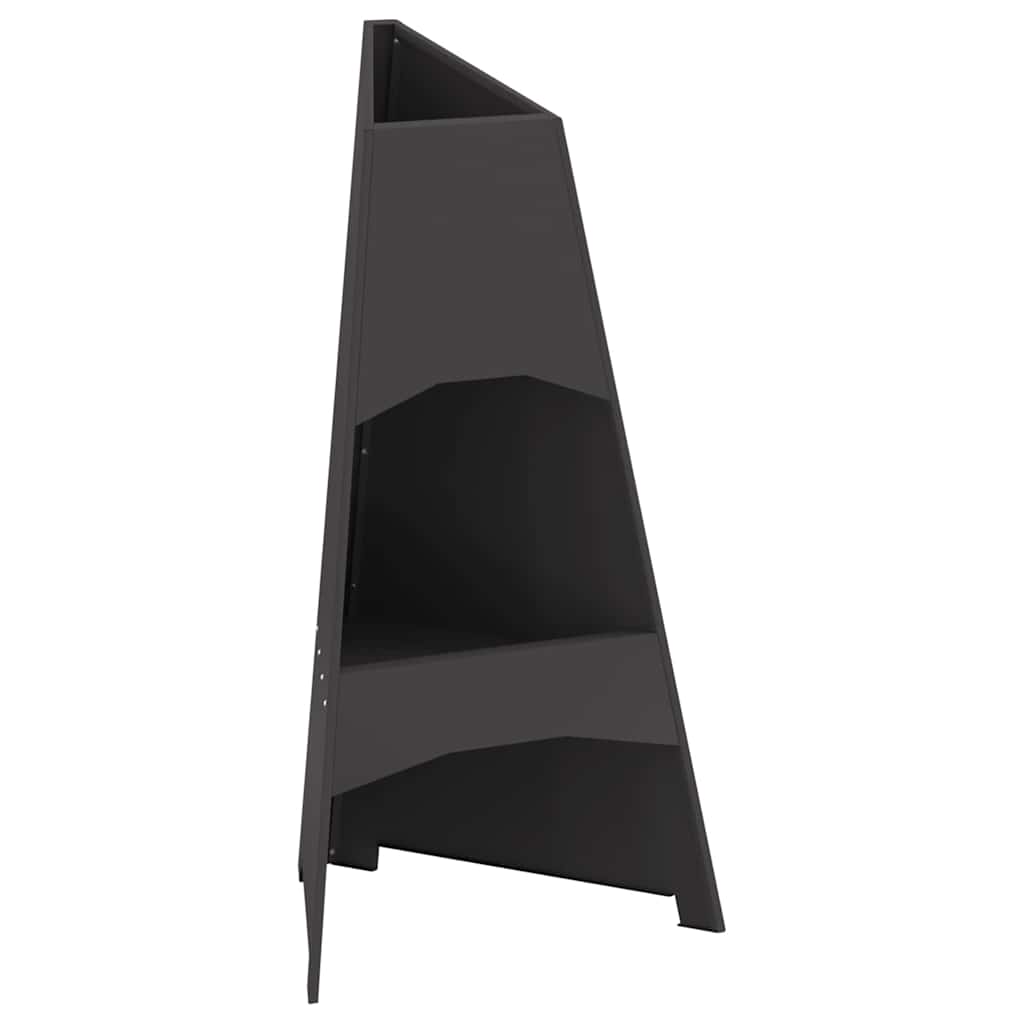 Vidaxl Feuerkorb schwarz 50 x 50 x 95 cm Stahl