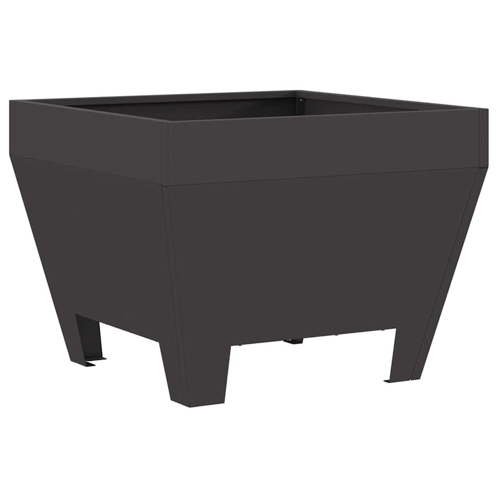Vidaxl Feuerkorb schwarz 50 x 50 x 38 cm Stahl
