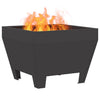 Vidaxl Feuerkorb schwarz 50 x 50 x 38 cm Stahl