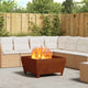 Vidaxl Feuerkorb braun 80 x 80 x 43 cm Cortenstahl
