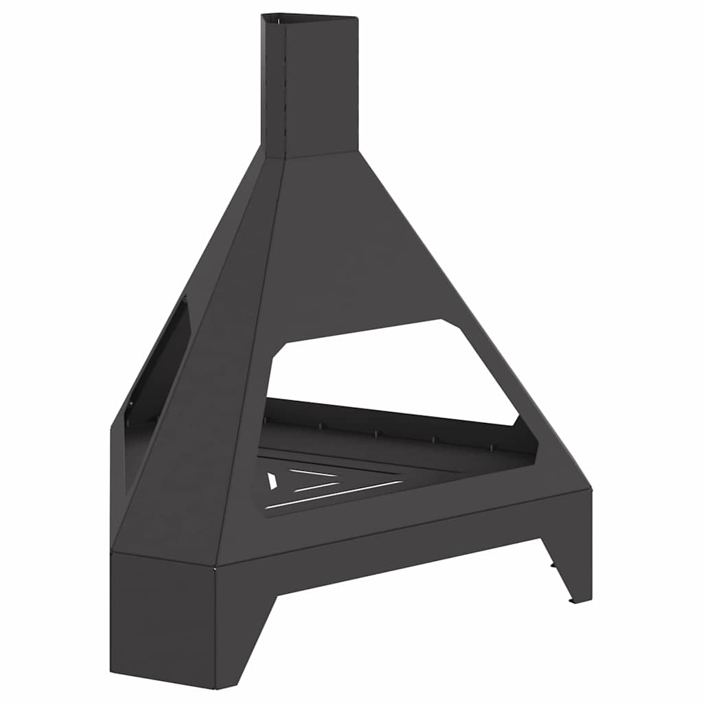 Vidaxl Feuerkorb schwarz 50 x 43 x 52 cm Stahl