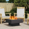 Vidaxl Feuerkorb schwarz 60 x 60 x 30 cm Stahl