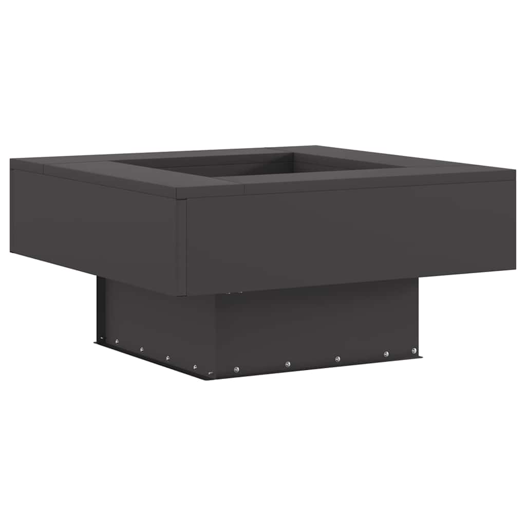 Vidaxl Feuerkorb schwarz 60 x 60 x 30 cm Stahl