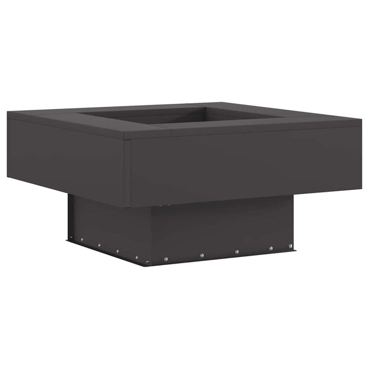 Vidaxl Feuerkorb schwarz 60 x 60 x 30 cm Stahl