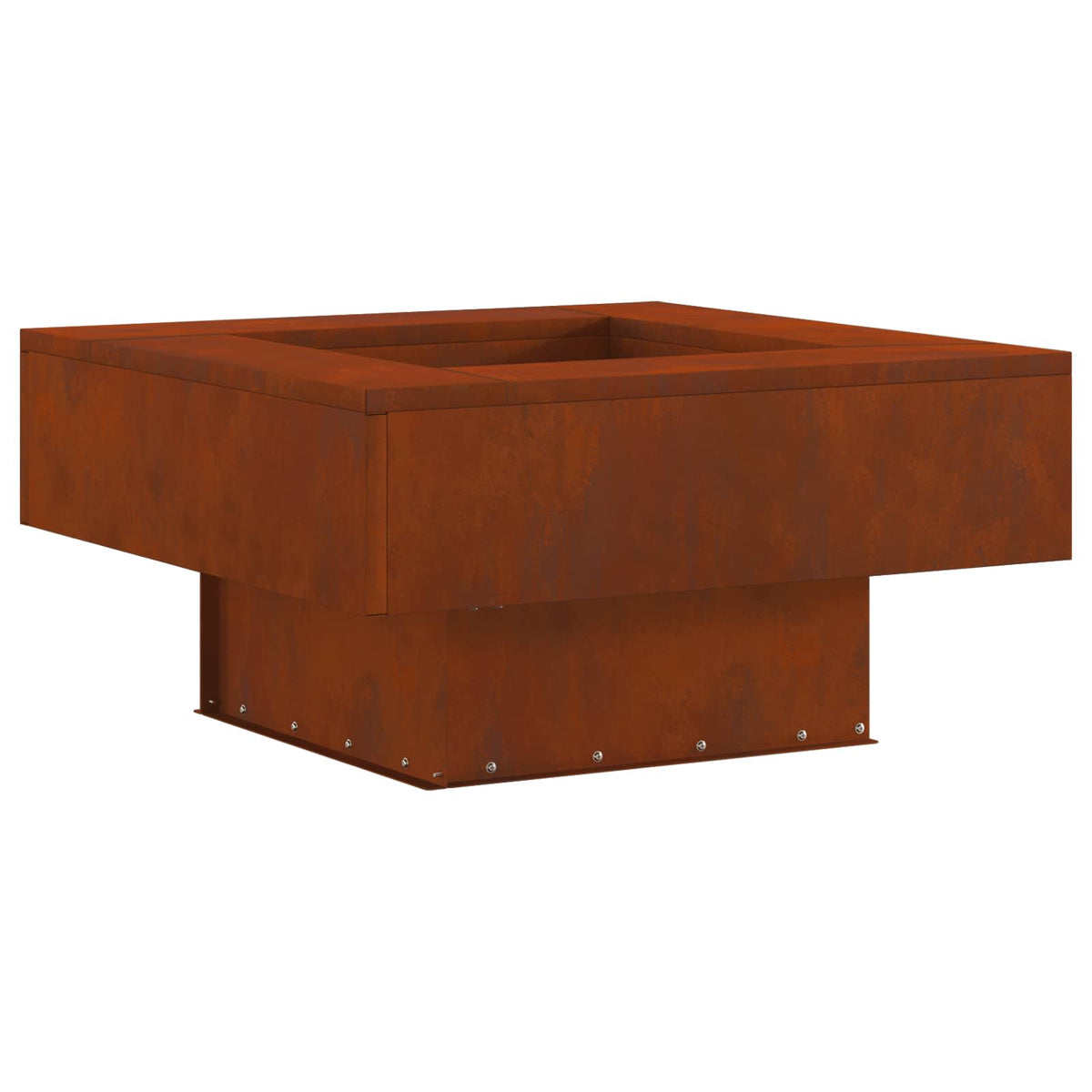 Vidaxl Feuerkorb braun 60 x 60 x 30 cm Cortenstahl