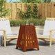 Vidaxl Feuerkorb braun 50 x 50 x 70 cm Cortenstahl