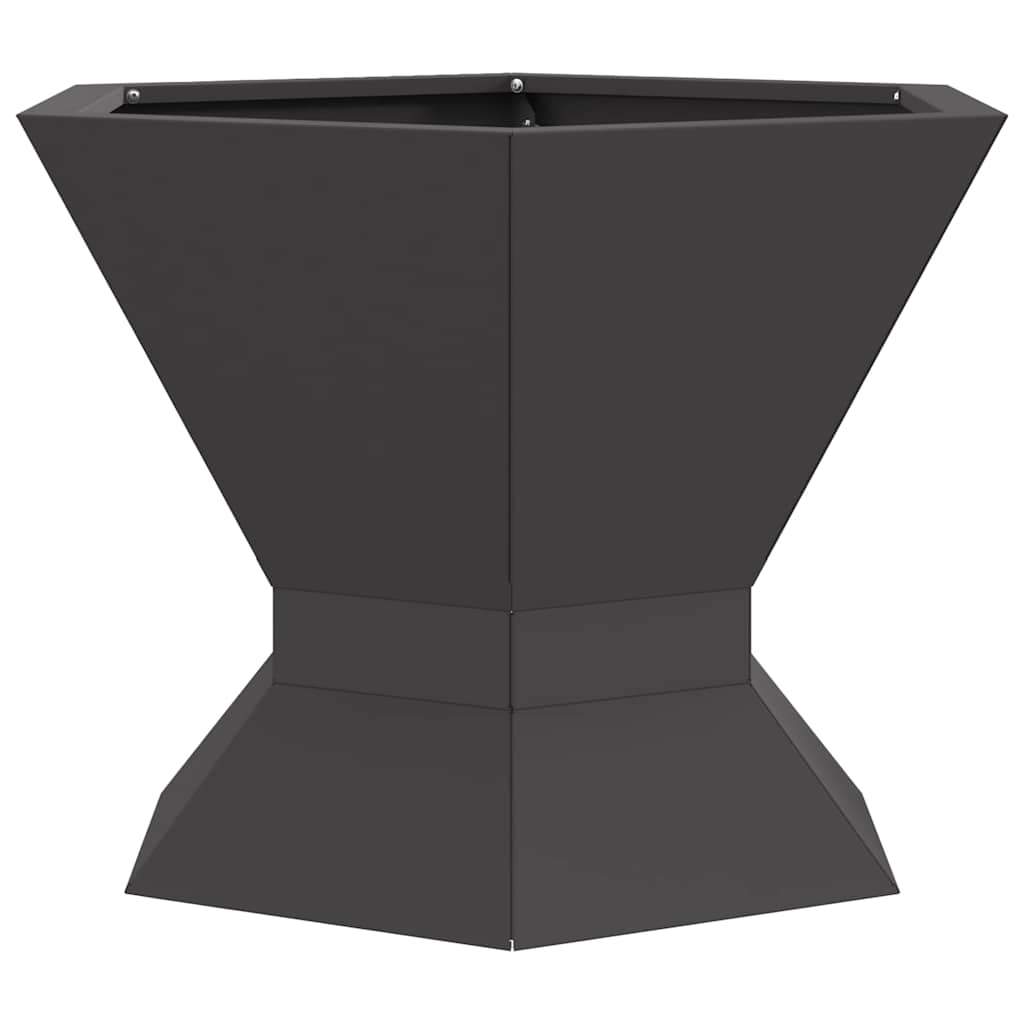 Vidaxl Feuerkorb schwarz 50 x 50 x 40 cm Stahl