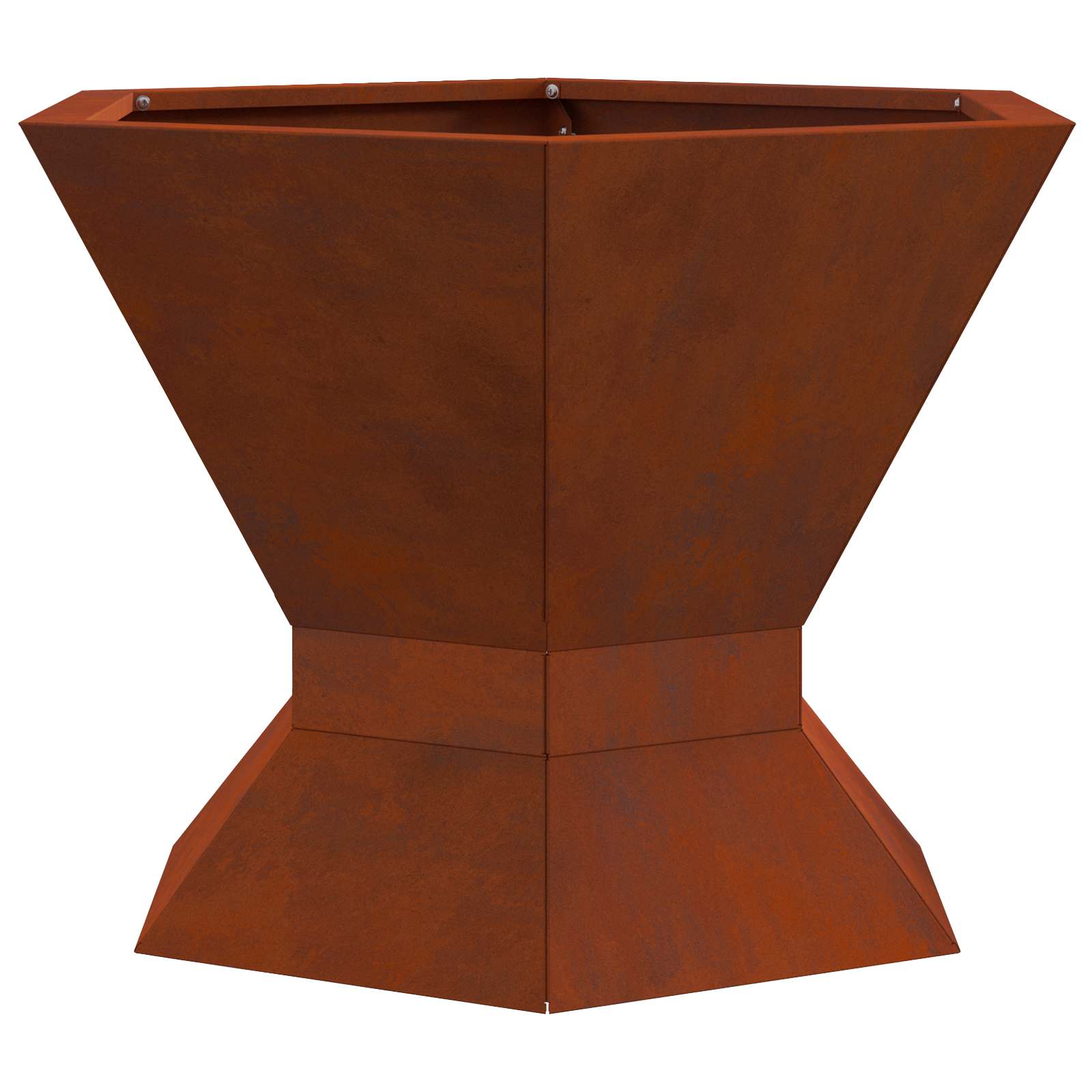 Vidaxl Feuerkorb braun 50 x 50 x 40 cm Cortenstahl