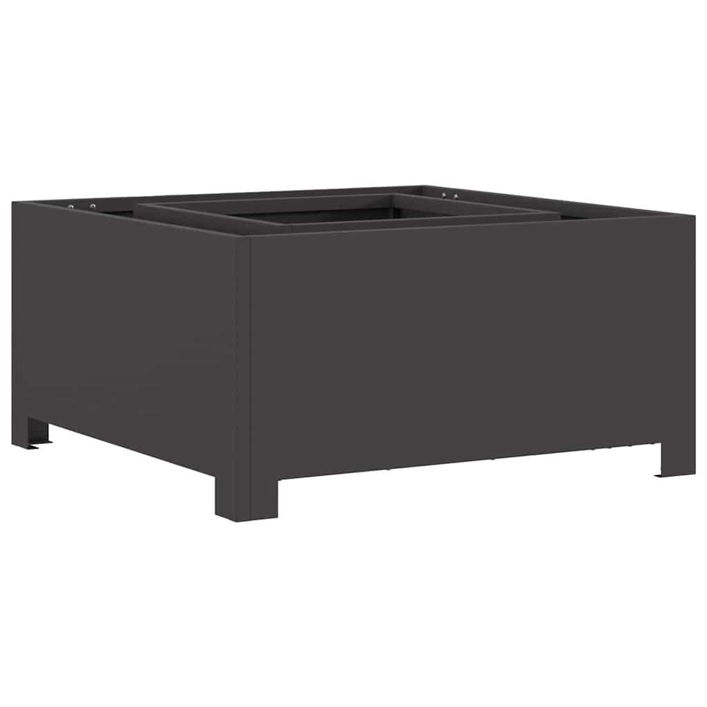Vidaxl Feuerkorb schwarz 60 x 60 x 30 cm Stahl