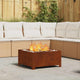 Vidaxl Feuerkorb braun 60 x 60 x 30 cm Cortenstahl