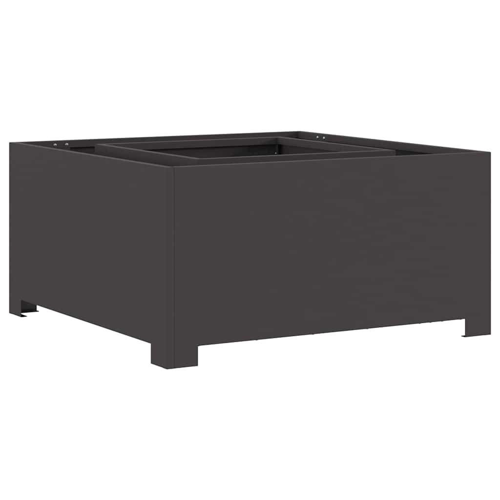 Vidaxl Feuerkorb schwarz 80 x 80 x 40 cm Stahl