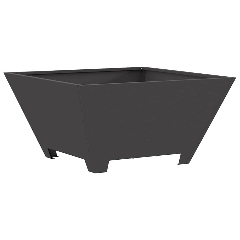 Vidaxl Feuerkorb schwarz 60 x 60 x 30 cm Stahl