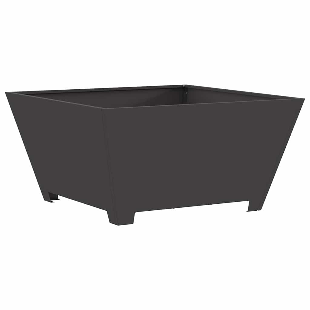 Vidaxl Feuerkorb schwarz 80 x 80 x 40 cm Stahl