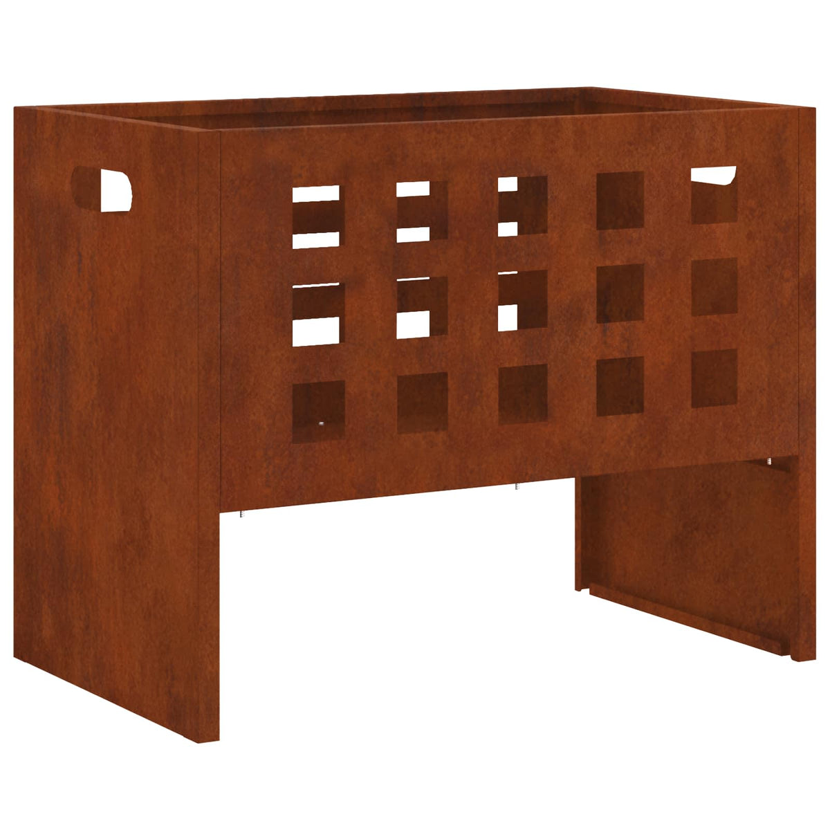Vidaxl Feuerkorb braun 50 x 30 x 40 cm Stahl